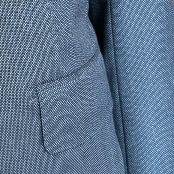 Size 40 Forest blue nail head with peak lapel 2 button suit - Picture 5 of 5